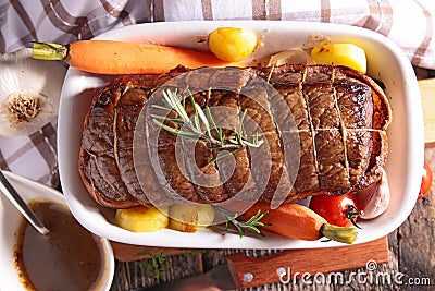 Roast beef Stock Photo