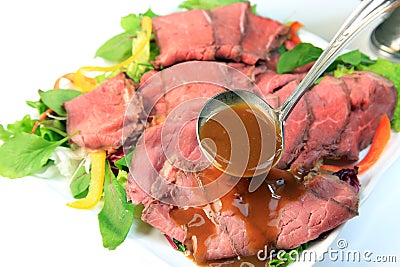 Roast beef Stock Photo