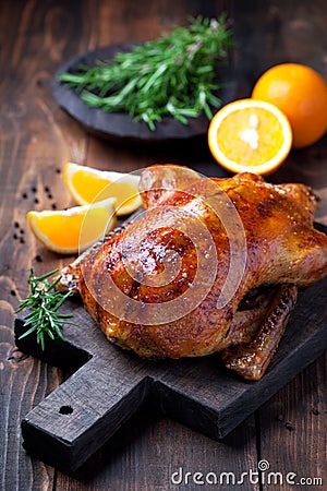 Roast duck Stock Photo