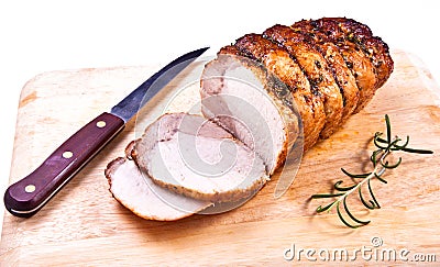 Roast Pork Stock Photo