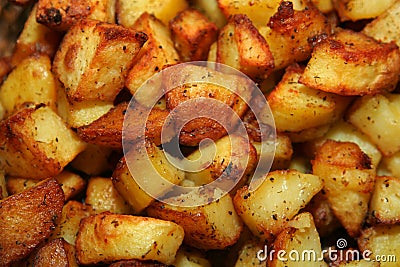 Roast potatoes Stock Photo