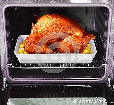 Roast turkey Stock Photo