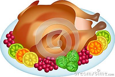 Roast turkey Stock Photo