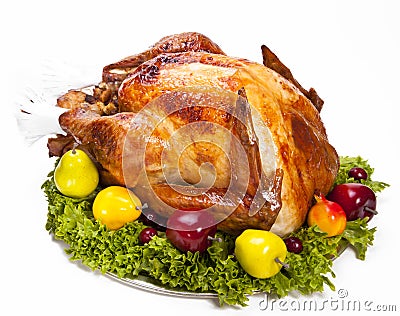 Roast Turkey Stock Photo