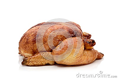 Roast turkey or roast chicken Stock Photo