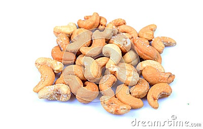 Roasted cashew nuts Stock Photo