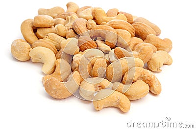 Roasted cashews Stock Photo