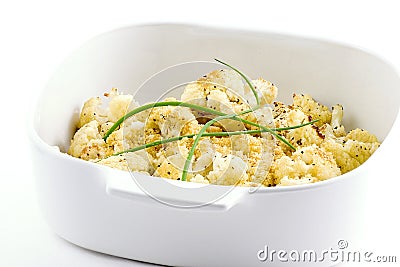 Roasted cauliflower Stock Photo