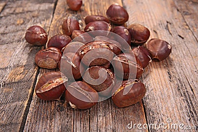 Roasted chestnut Stock Photo