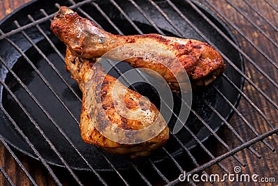 Roasted chicken legs Stock Photo