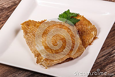 Roasted delicous seafood - stingray wings Stock Photo