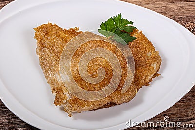 Roasted delicous seafood - stingray wings Stock Photo