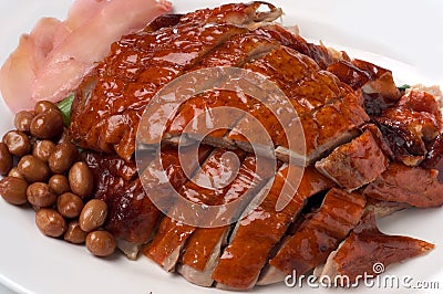 Roasted duck Stock Photo