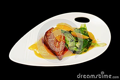 Roasted duck breast fillet Stock Photo