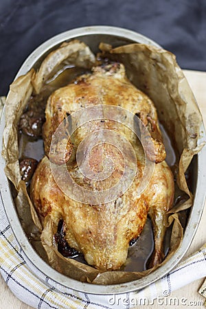 Roasted duck Stock Photo