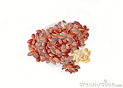 Roasted kayu seeds Stock Photo
