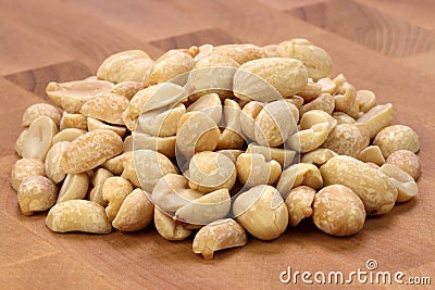 Roasted peanuts Stock Photo