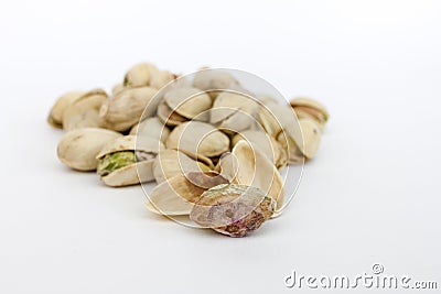 Roasted pistachios Stock Photo