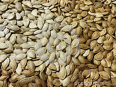 roasted pumpkin seeds Stock Photo