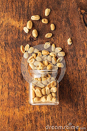 Roasted salted peanuts Stock Photo