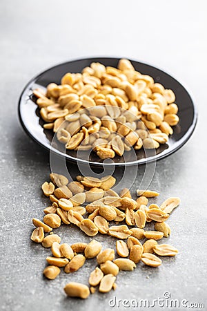 Roasted salted peanuts Stock Photo