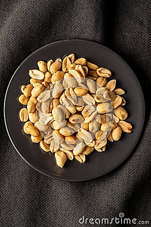 Roasted salted peanuts Stock Photo