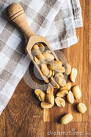 Roasted salted peanuts Stock Photo