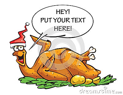 Roasted turkey Vector Illustration