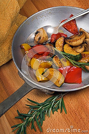 Roasted vegetables Stock Photo