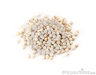 Roasted White Chickpeas Stock Photo