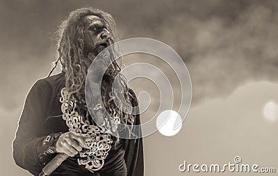 Rob Zombie live concert 2017 Hellfest Editorial Stock Photo