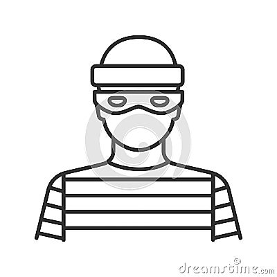 Robber linear icon Vector Illustration