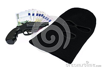 Robbery evidence Stock Photo