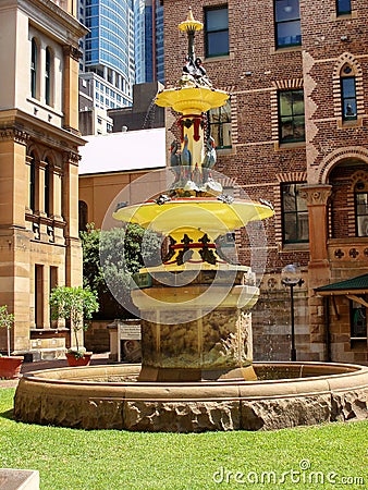 Robert Brough Memorial Fountain Sydney Hospital Editorial Stock Photo