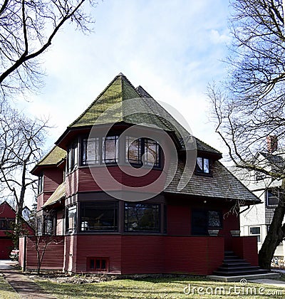 Robert P. Parker House Editorial Stock Photo