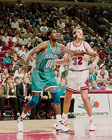 Robert Parish, Charlotte Hornets Editorial Stock Photo