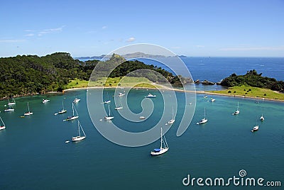 Roberton Island - Bay of Islands, New Zealand Stock Photo