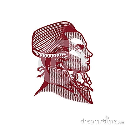 Robespierre - Engraving Vector Illustration