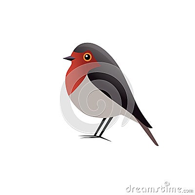 Robin Bird Vector Clipart Vector Illustration