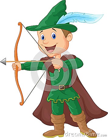 Robin hood cartoon Vector Illustration