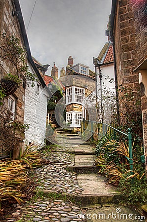 Robin Hoods Bay Stock Photo