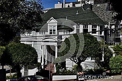 The Robin Williams and Sally Fields Mrs. Doubtfire House, 1. Stock Photo