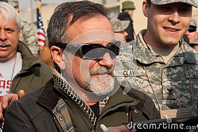 Robin Williams with the Troops Editorial Stock Photo