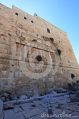 Robinson's Arch Archaeological Park, Israel Stock Photo