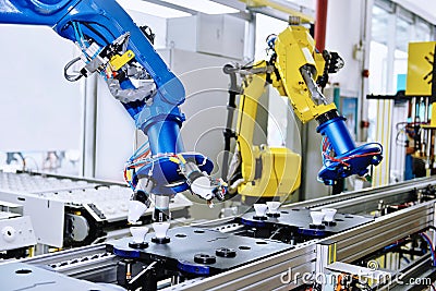 Robot arm Stock Photo