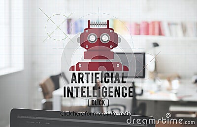 Robot Cyborg AI Robotics Android Concept Stock Photo