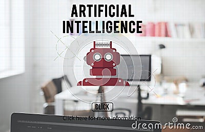 Robot Cyborg AI Robotics Android Concept Stock Photo