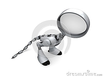 Robot Detective Stock Photo