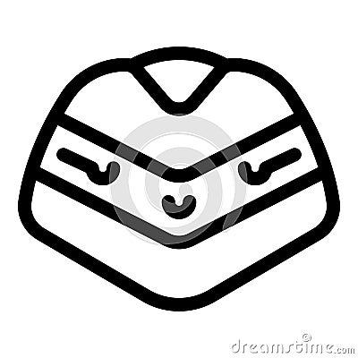 Robot head showing artificial intelligence with sensors and processors Vector Illustration