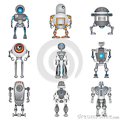 Robot icons Stock Photo